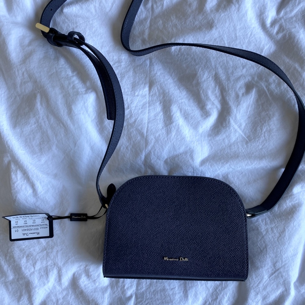 Blue crossbody purse